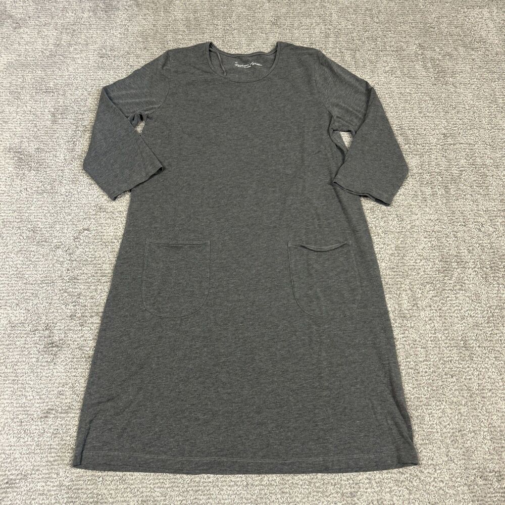 Gudrun Sjoden Dress Womens Medium Long Sleeve Organic Cotton Modal Minimalist
